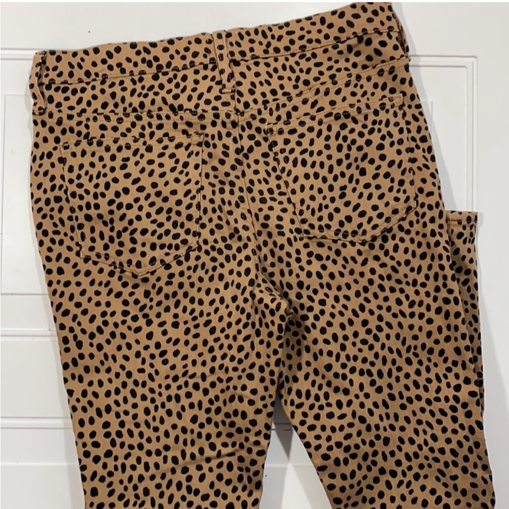 J.Crew‎ 9" High-Rise Toothpick Skinny Jeans in Leopard Dot Animal Print Size 29 - Picture 8 of 8